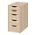 ALEX - drawer unit, white stained/oak effect | IKEA Taiwan Online - PE813764_S1