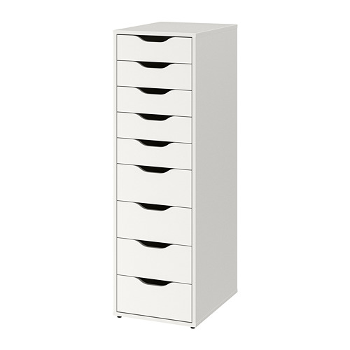 ALEX - 抽屜櫃/9抽, 白色 | IKEA 線上購物 - PE813766_S4