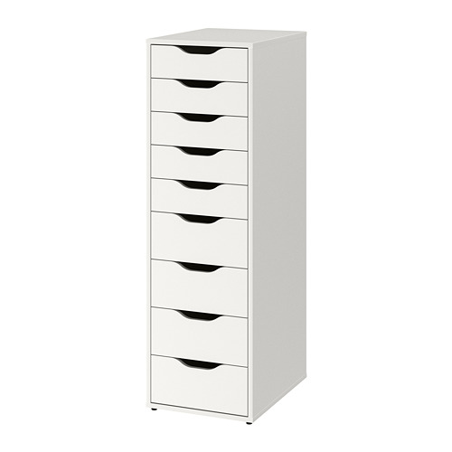 ALEX - drawer unit with 9 drawers, white, 36x116 cm | IKEA Taiwan Online - PE813766_S4