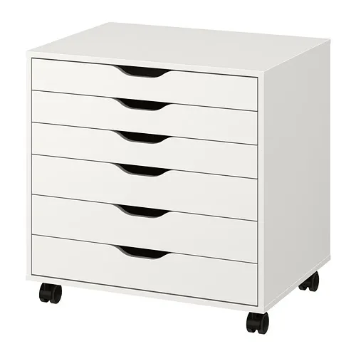 ALEX - 附輪腳抽屜櫃, 白色, 67x66 公分 | IKEA 線上購物 - PE813769_S4