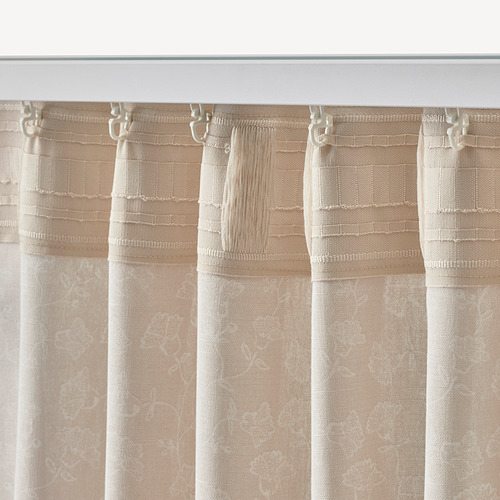 TRYSTÄVMAL curtains, 1 pair