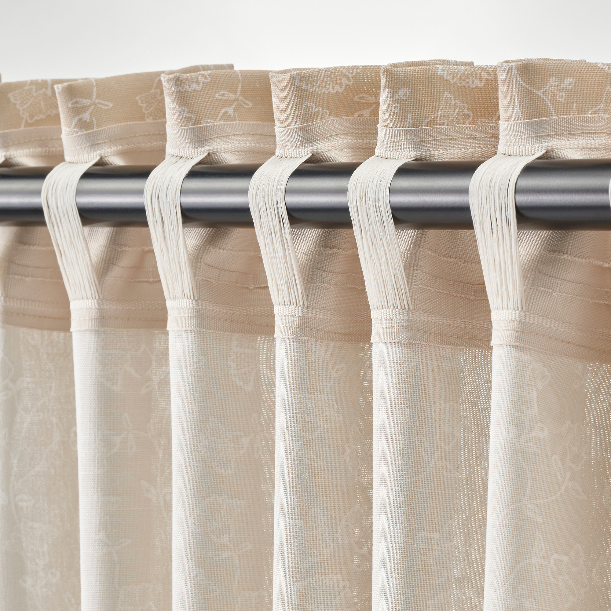 TRYSTÄVMAL curtains, 1 pair