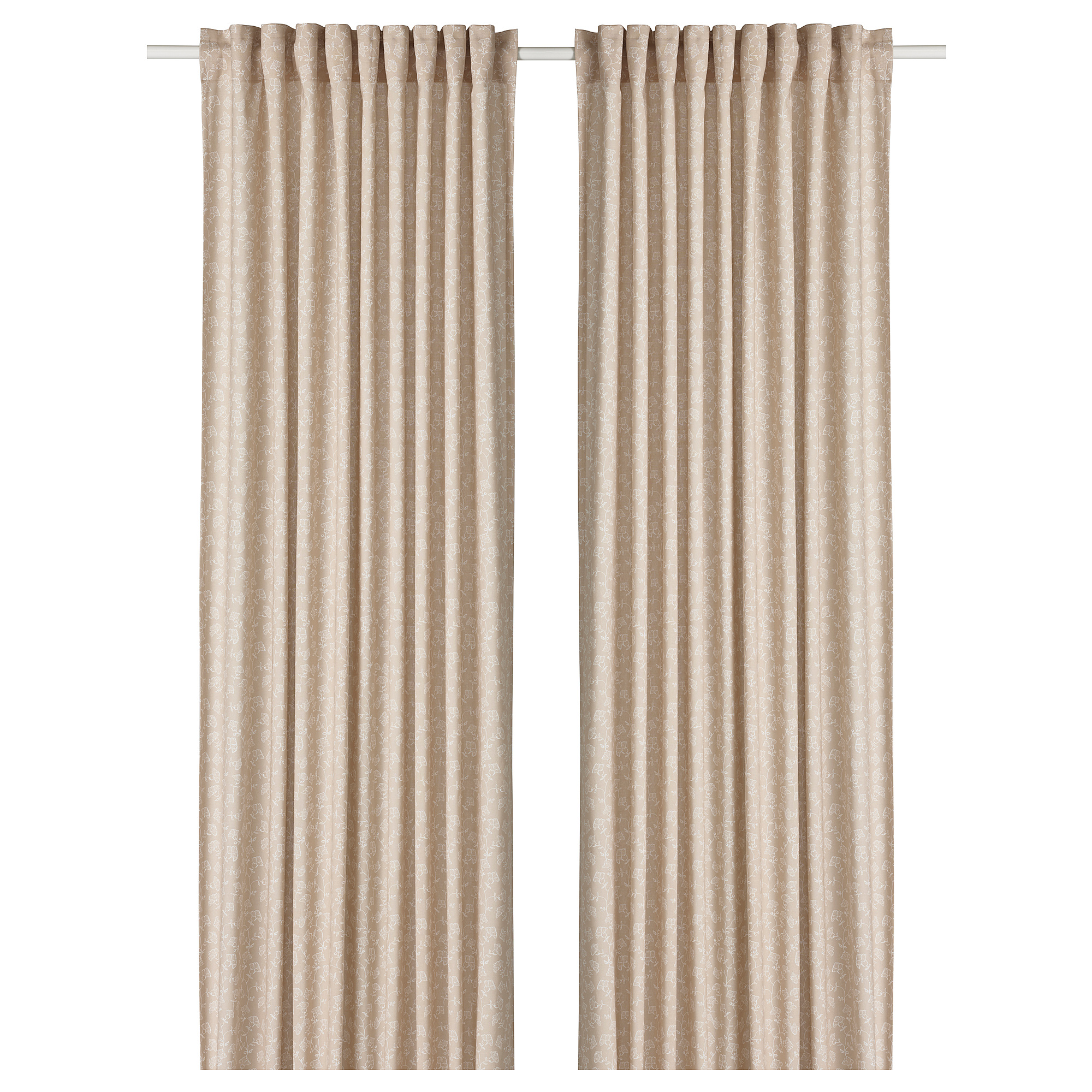 TRYSTÄVMAL curtains, 1 pair