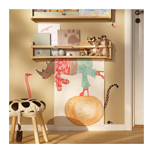SANDLÖPARE decoration stickers, set of 3