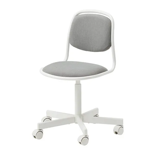 ÖRFJÄLL - children's desk chair, white/Vissle light grey | IKEA Taiwan Online - PE813958_S4
