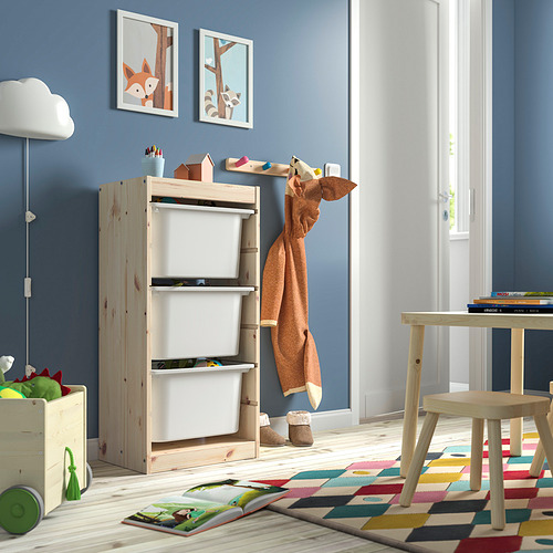 TROFAST storage combination with boxes
