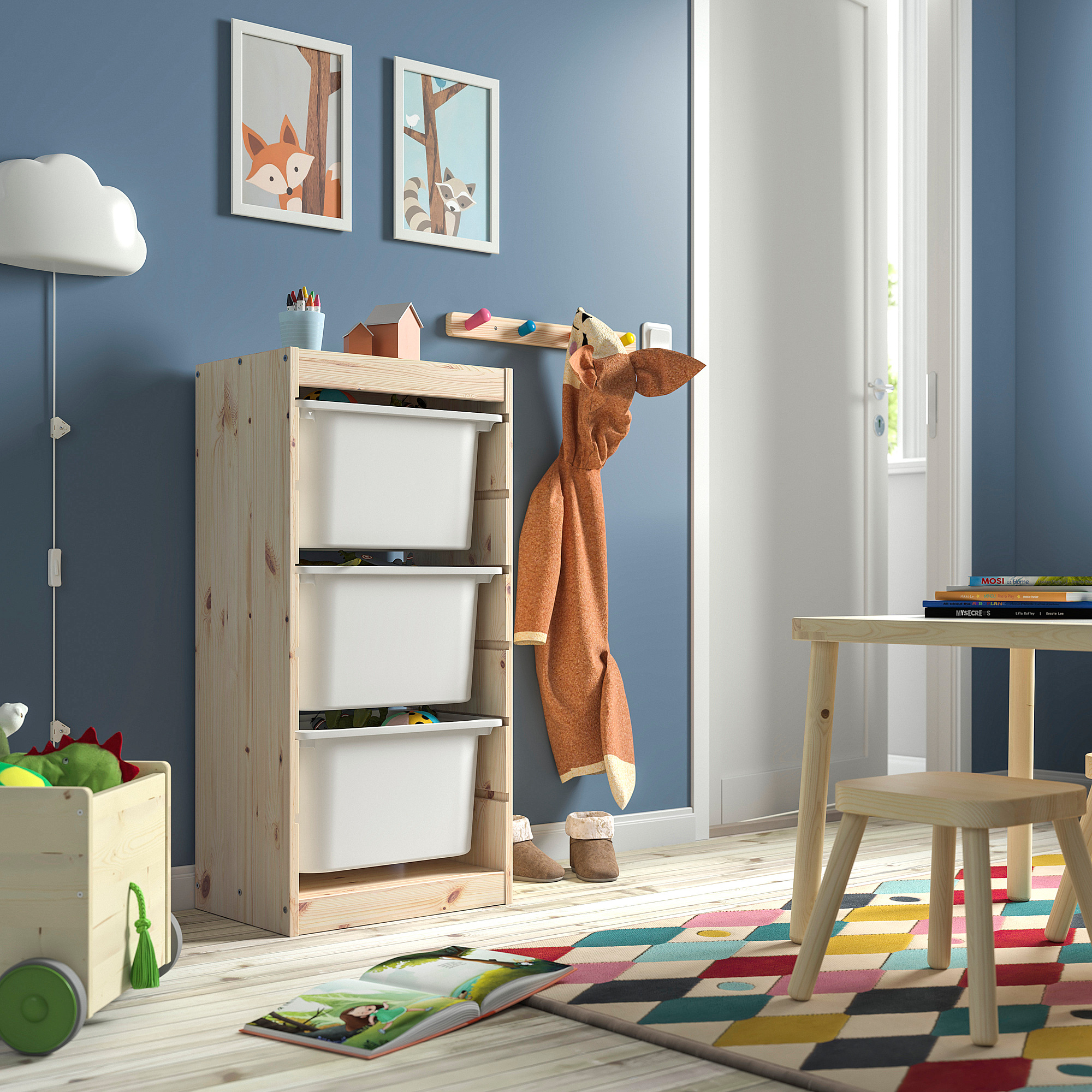 TROFAST storage combination with boxes