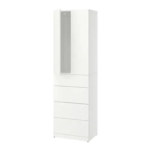 LASTARE - 衣櫃/衣櫥組合，白色，60x42x201 公分 | IKEA 線上購物 - PE999341_S4