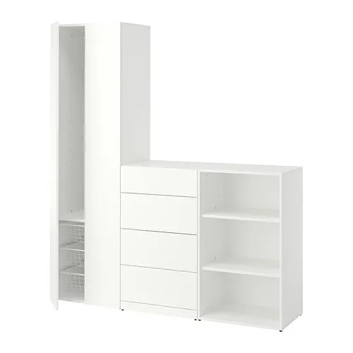 LASTARE - 收納組合，白色，180x42x200 公分 | IKEA 線上購物 - PE999345_S4