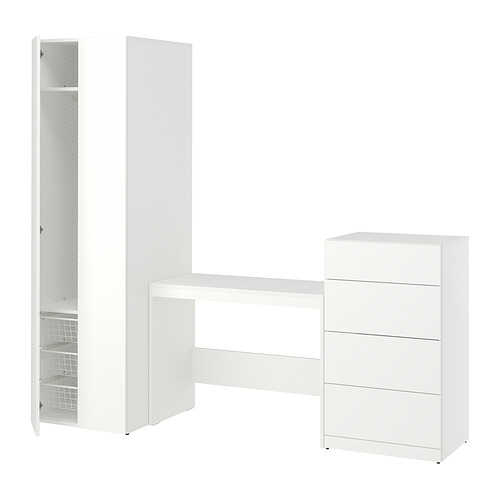 LASTARE - storage combination, white/table/, 220x62x201 cm | IKEA Taiwan Online - PE999348_S4