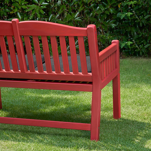 PÄRONHOLMEN bench with backrest, outdoor