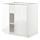 METOD - base cabinet with shelves/2 doors, white/Voxtorp high-gloss/white | IKEA Taiwan Online - PE669118_S1