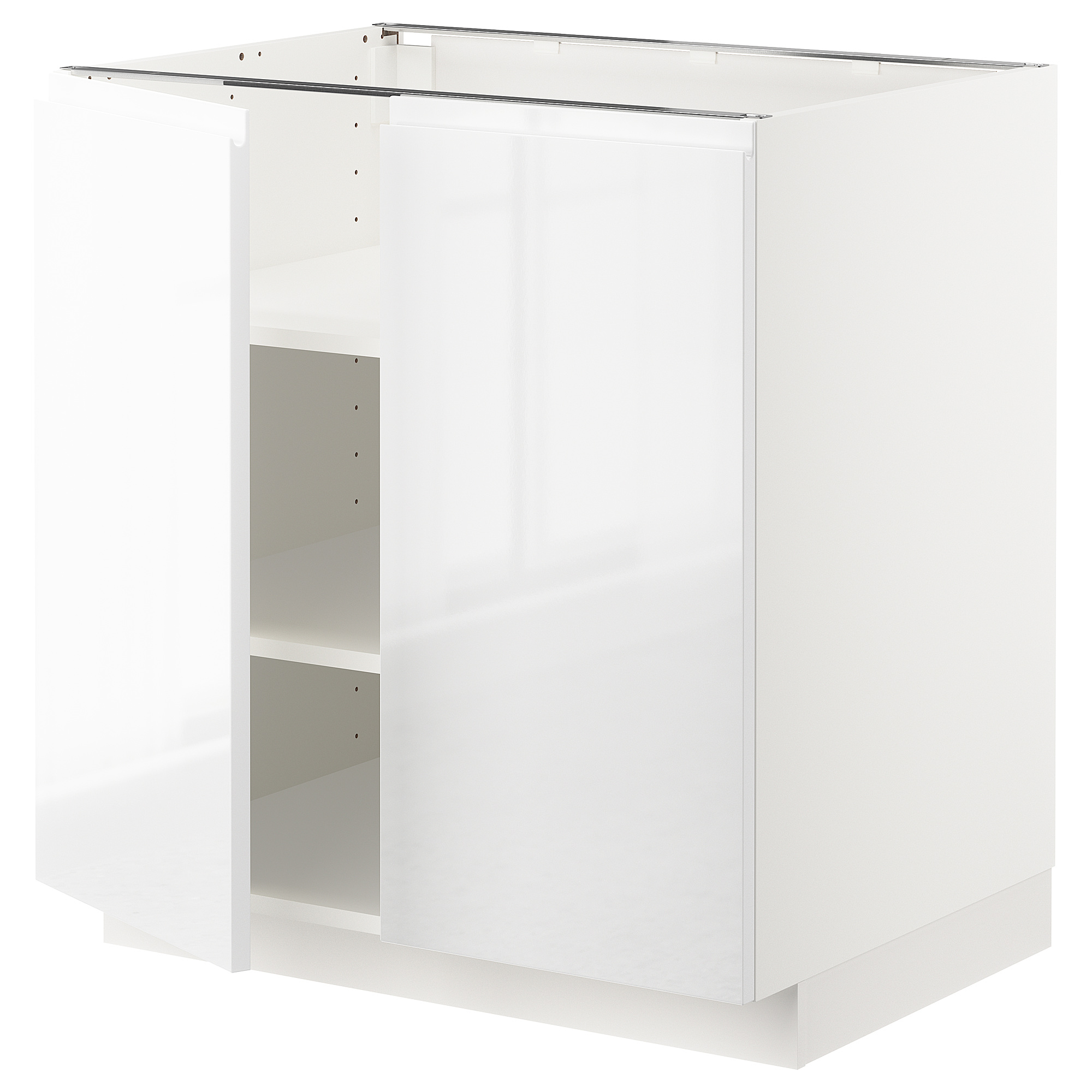 METOD base cabinet with shelves/2 doors