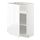 METOD - base cabinet with shelves, white/Voxtorp high-gloss/white | IKEA Taiwan Online - PE669122_S1