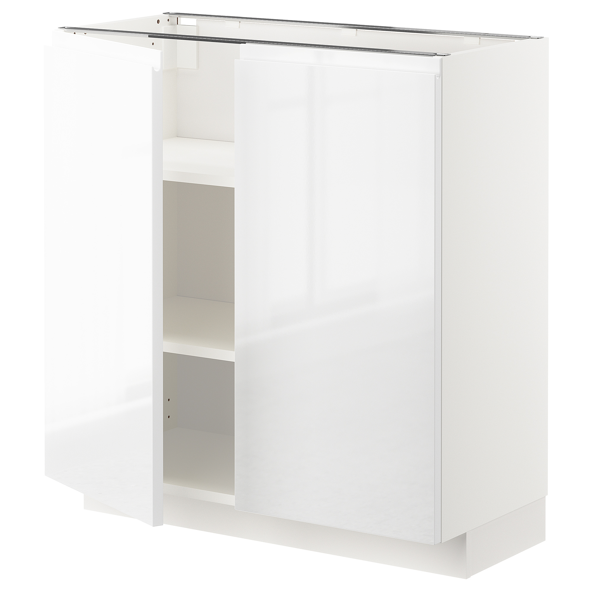 METOD base cabinet with shelves/2 doors