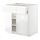 METOD/MAXIMERA - base cabinet with drawer/2 doors, white/Voxtorp high-gloss/white | IKEA Taiwan Online - PE669149_S1