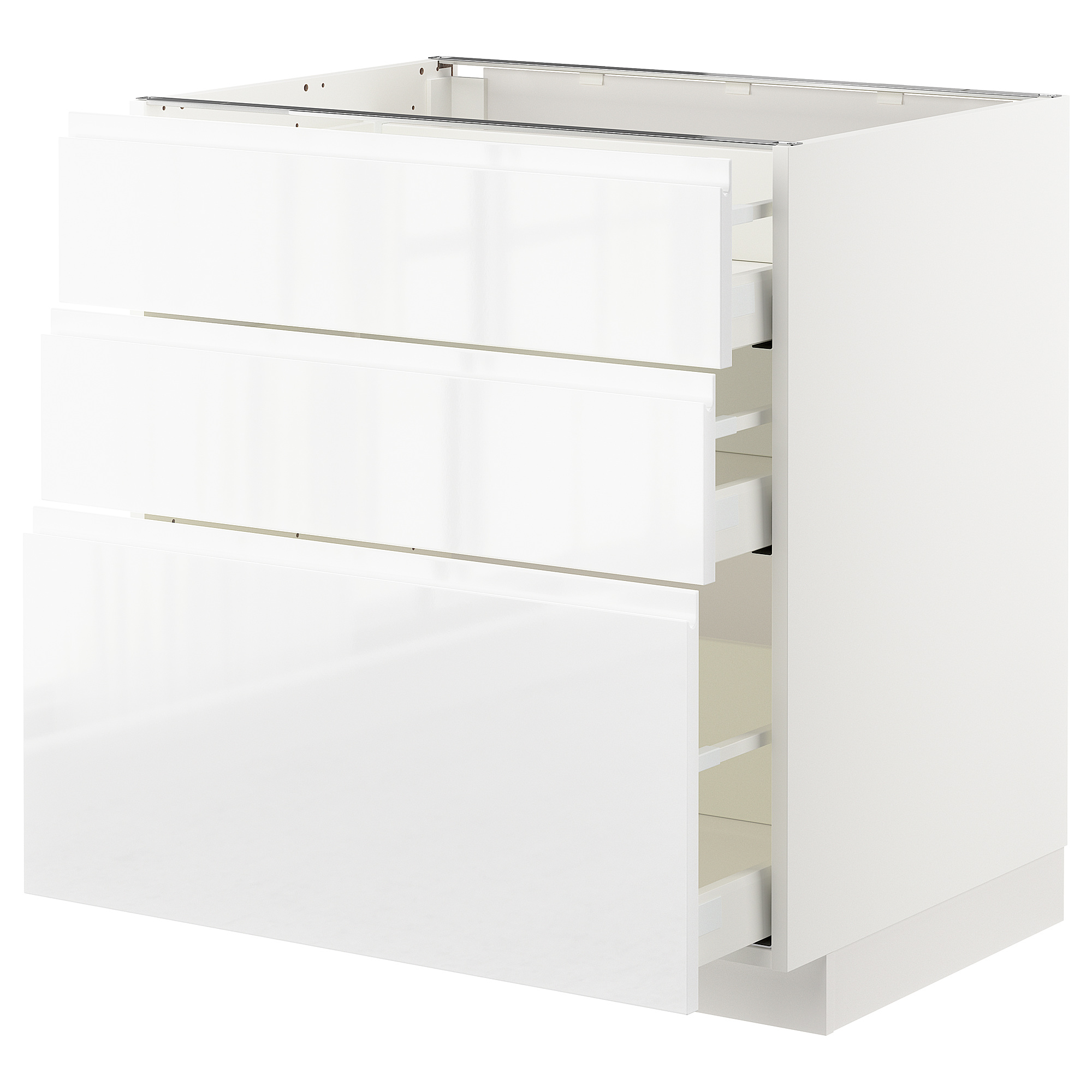 METOD/MAXIMERA base cabinet with 3 drawers