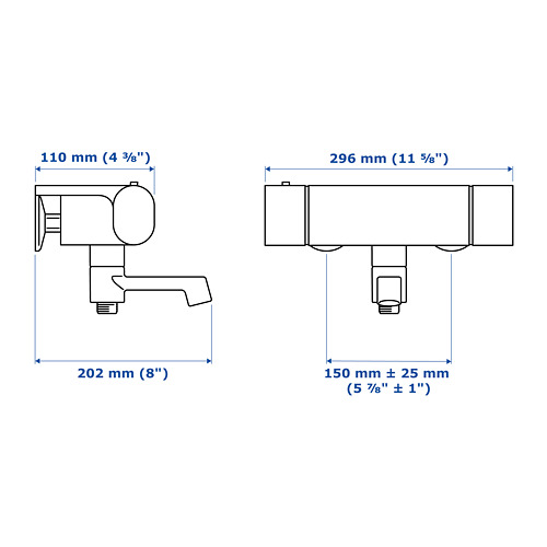 BROGRUND thermostatic bath/shower mixer