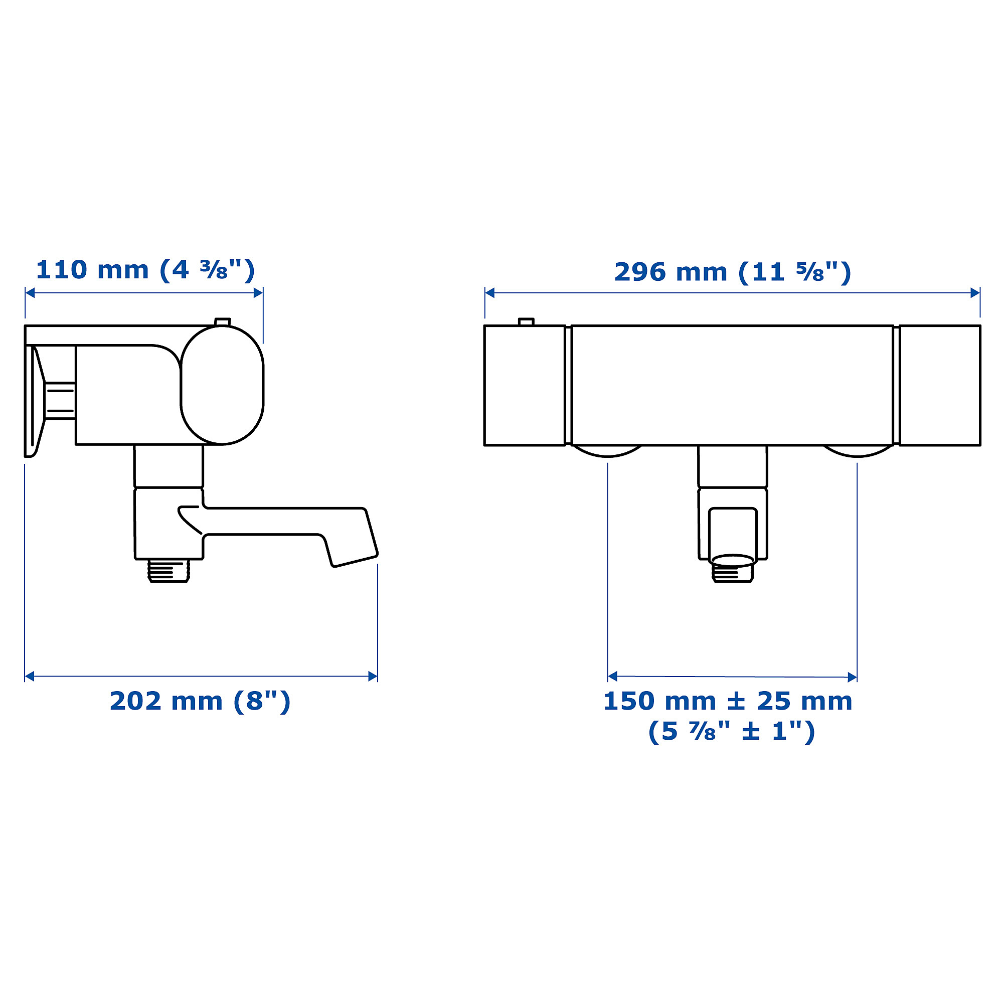 BROGRUND thermostatic bath/shower mixer