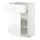 METOD/MAXIMERA - base cabinet with drawer/door, white/Voxtorp high-gloss/white | IKEA Taiwan Online - PE669198_S1