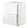 METOD/MAXIMERA - base cab f hob/2 fronts/2 drawers, white/Voxtorp high-gloss/white | IKEA Taiwan Online - PE669211_S1
