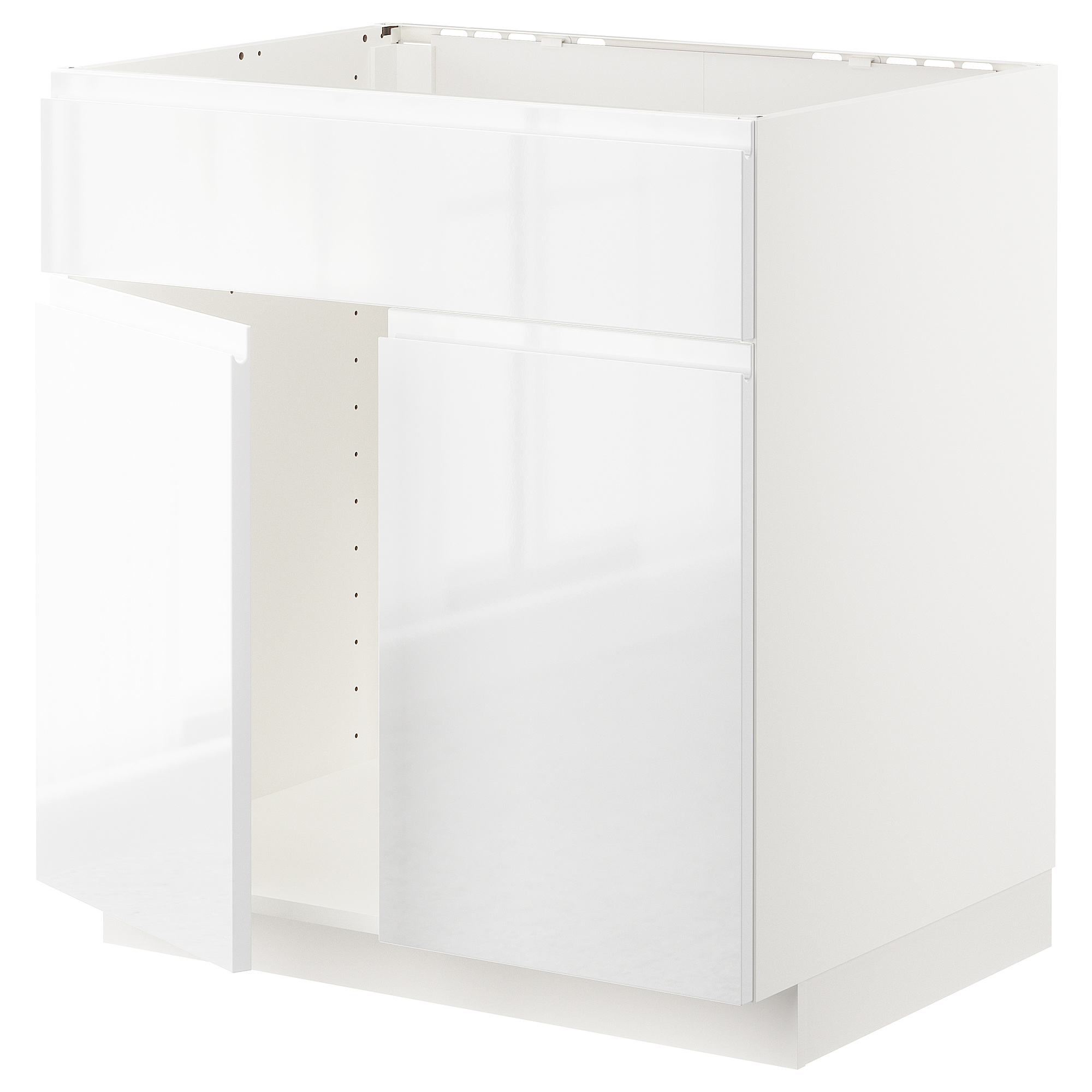METOD base cabinet f sink w 2 doors/front