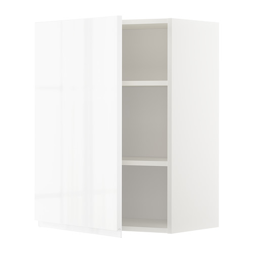 METOD - wall cabinet with shelves, white/Voxtorp high-gloss/white | IKEA Taiwan Online - PE669245_S4
