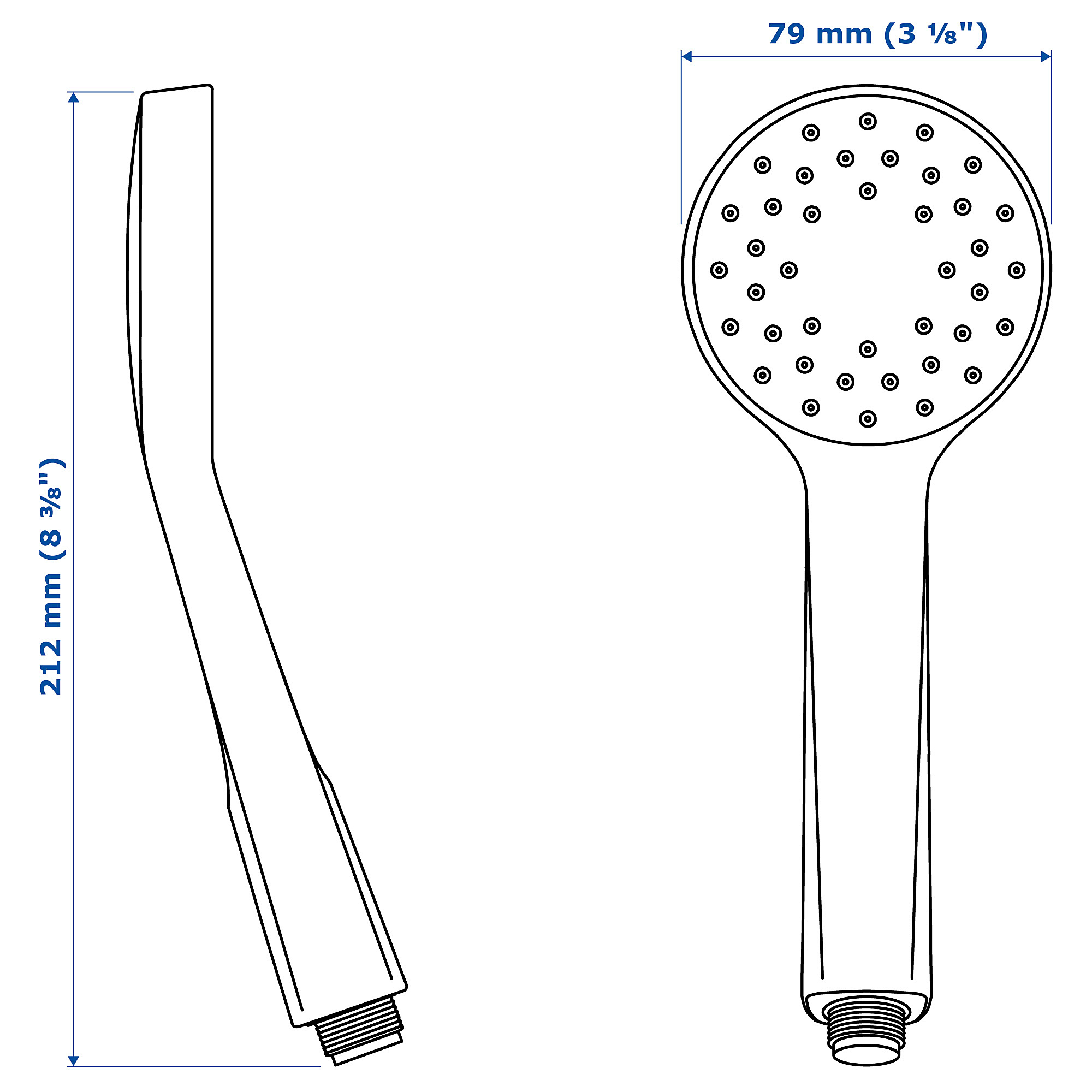 LILLREVET single-spray handshower