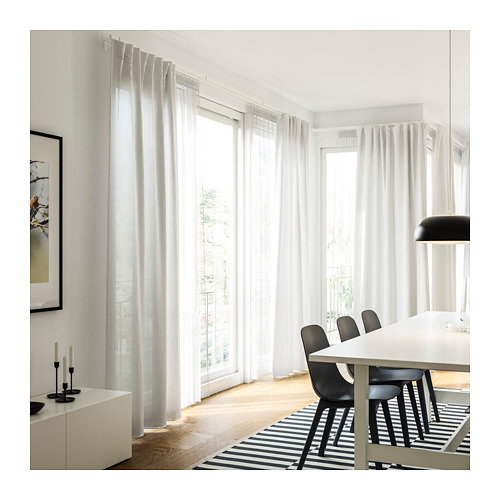 HANNALILL - 窗簾 2件裝, 米色 | IKEA 線上購物 - PE719217_S4