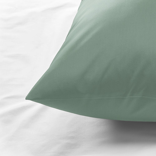 ULLVIDE - 枕頭套, 灰色/綠色 | IKEA 線上購物 - PE814057_S4