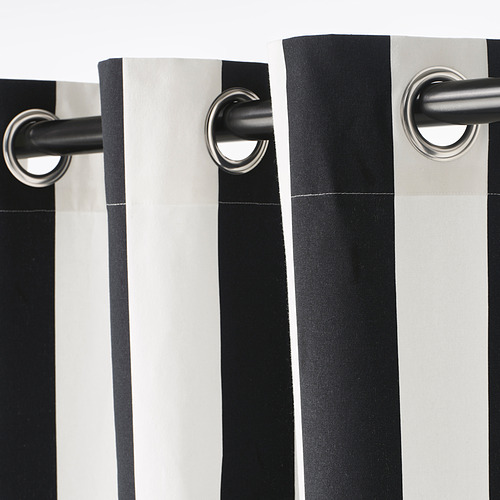 SLÅNHÖSTMAL curtains, 1 pair