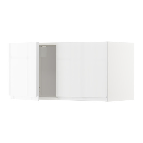 METOD - wall cabinet with 2 doors, white/Voxtorp high-gloss/white | IKEA Taiwan Online - PE669247_S4