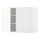 METOD - wall cabinet with shelves/2 doors, white/Voxtorp high-gloss/white | IKEA Taiwan Online - PE669248_S1