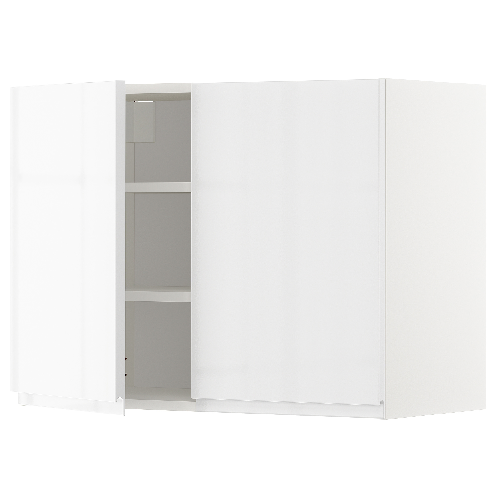 METOD wall cabinet with shelves/2 doors