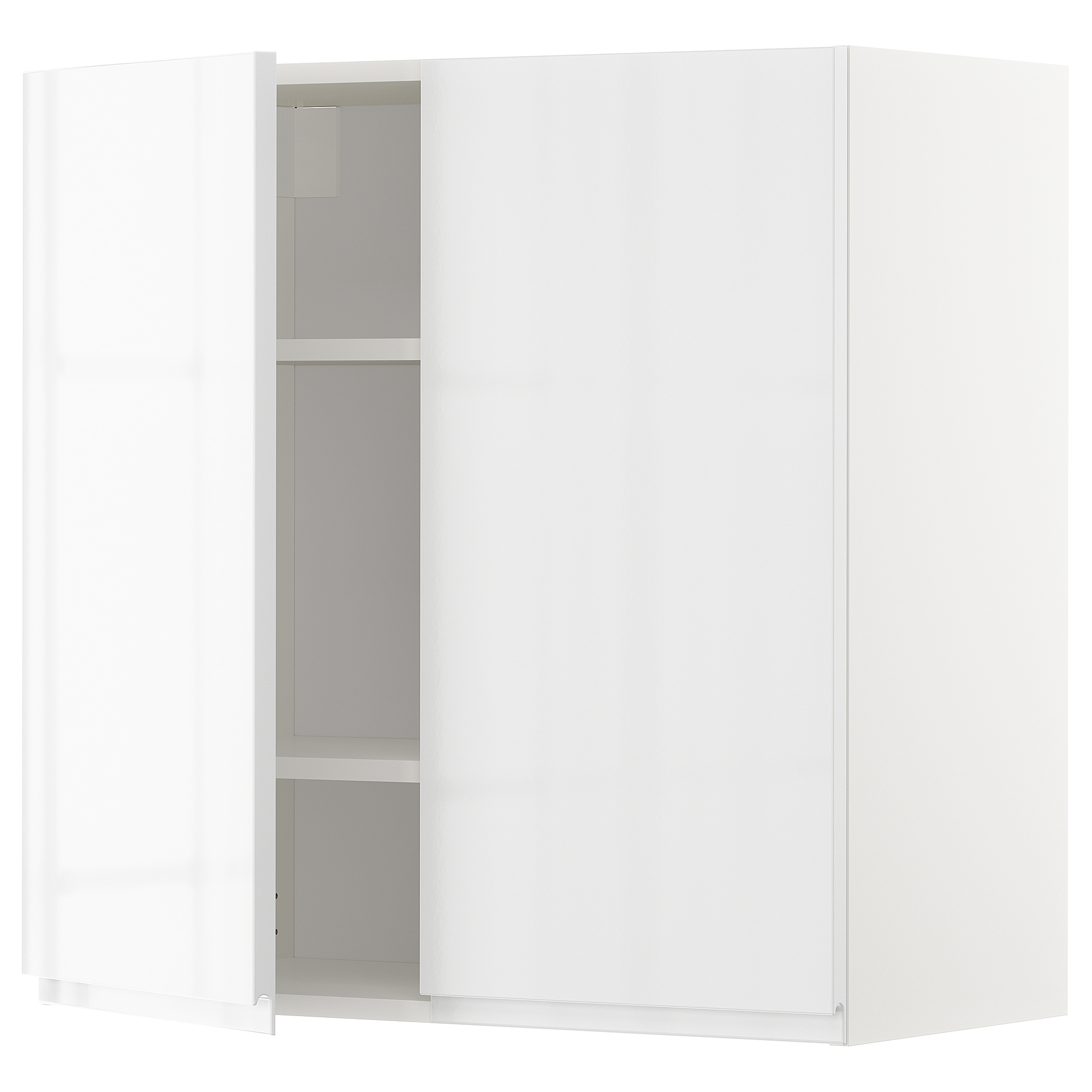 METOD wall cabinet with shelves/2 doors