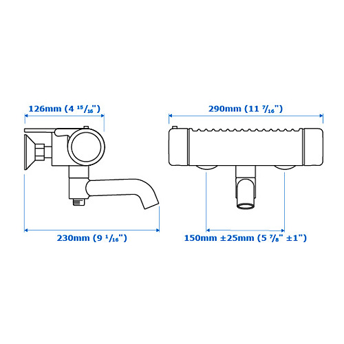 VOXNAN thermostatic bath/shower mixer