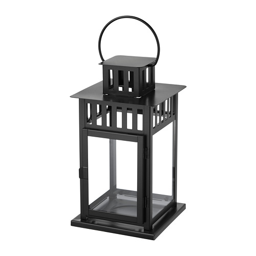 BORRBY - 柱狀蠟燭燭台, 室內/戶外用 黑色 | IKEA 線上購物 - PE719246_S4