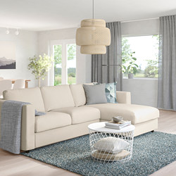 VIMLE - 3-seat sofa, with chaise longue/Gunnared medium grey | IKEA Taiwan Online - PE639437_S3