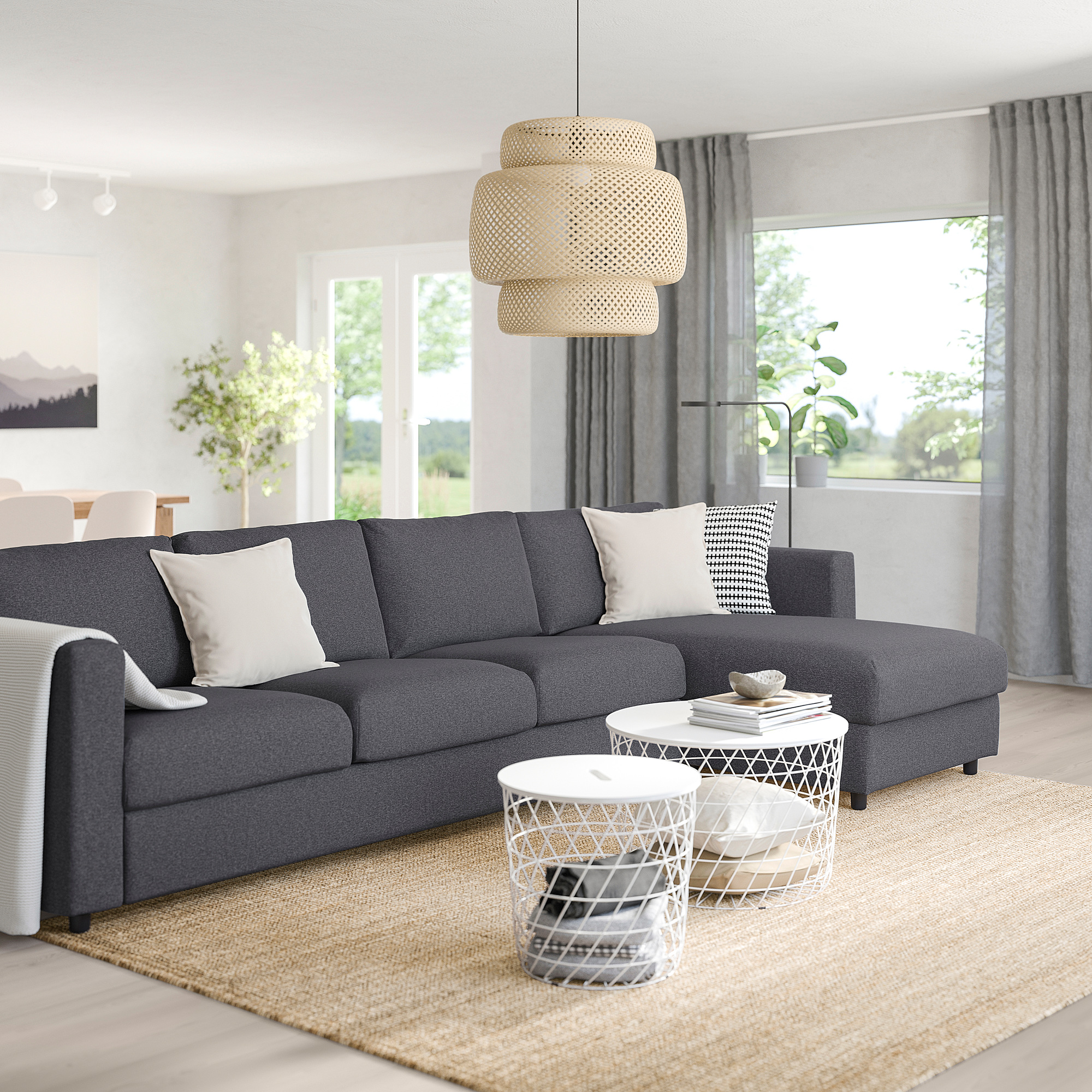 VIMLE 4-seat sofa with chaise longue