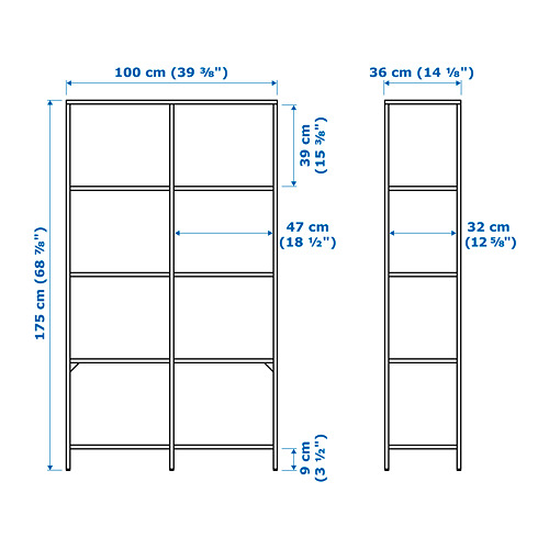 VITTSJÖ - 層架組, 黑棕色/玻璃 | IKEA 線上購物 - PE758940_S4