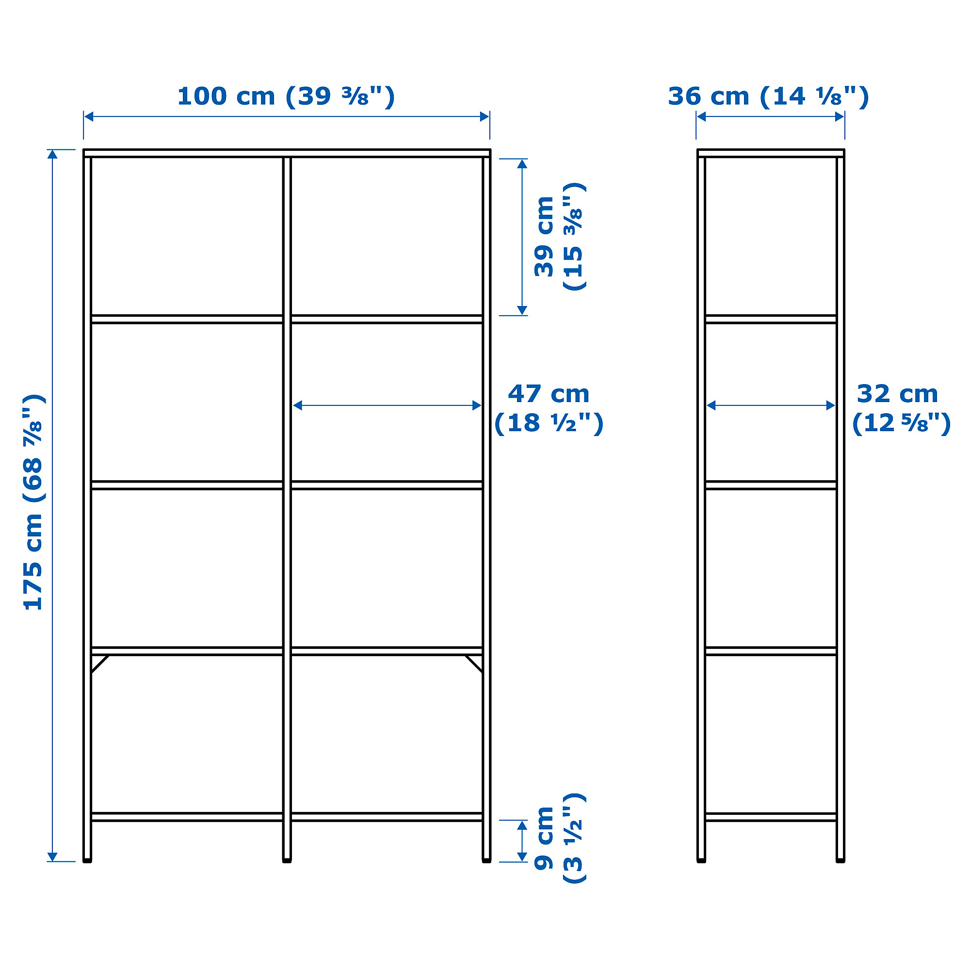 VITTSJÖ shelving unit