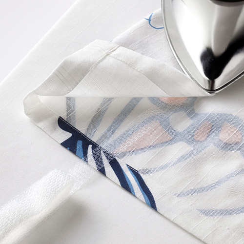 SÅNGLÄRKA - curtains with tie-backs, 1 pair, butterfly/white blue | IKEA Taiwan Online - PE710492_S4