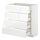 METOD - 底櫃附4面板/4抽屜, 白色 Maximera/Voxtorp 高亮面 白色 | IKEA 線上購物 - PE669332_S1