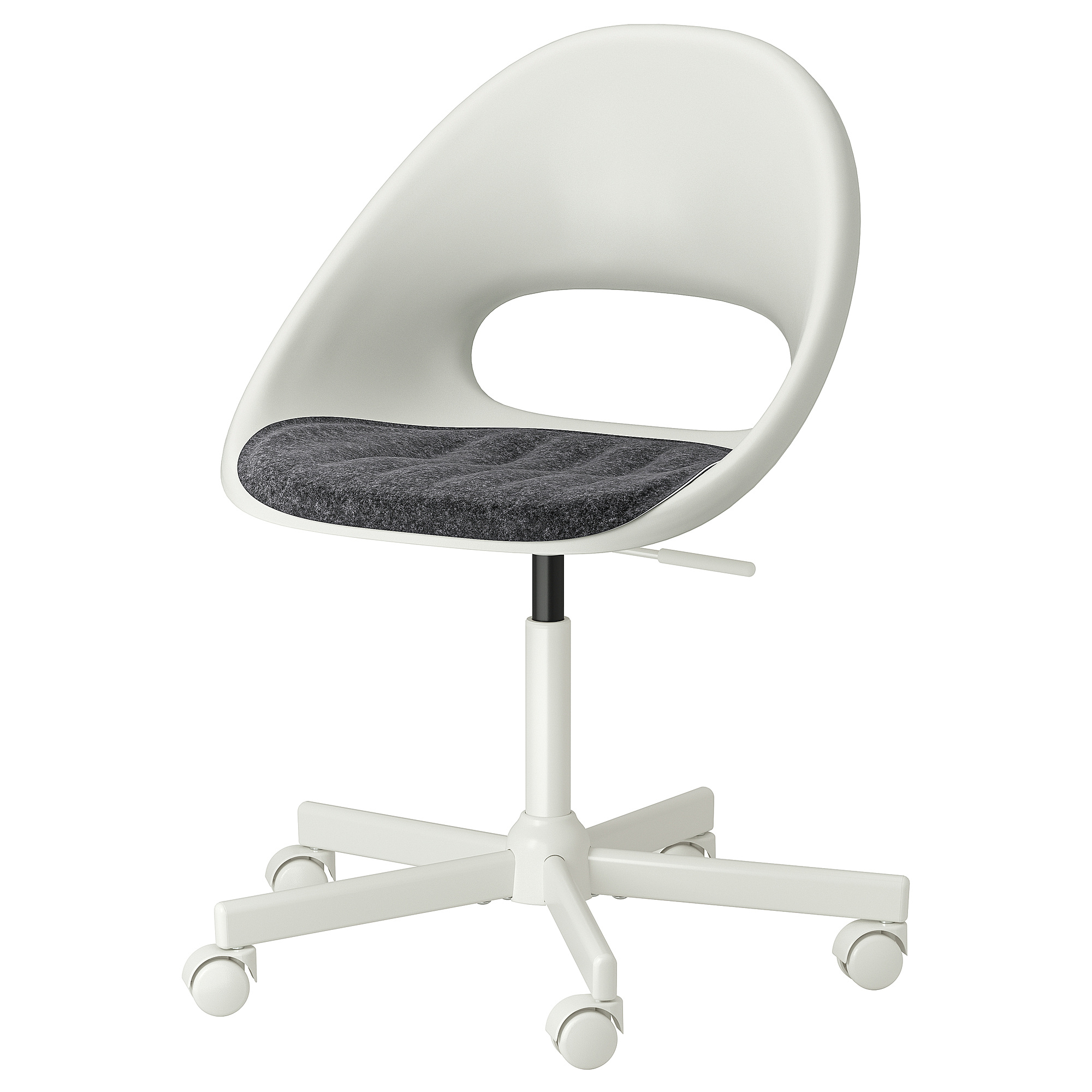 LOBERGET/MALSKÄR swivel chair + pad