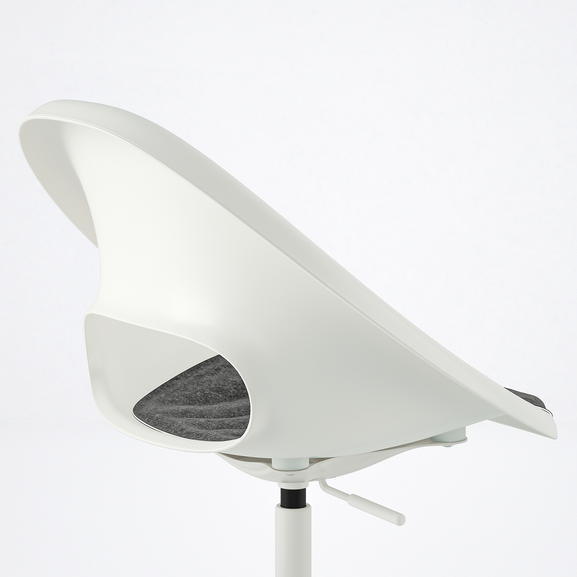 LOBERGET/MALSKÄR swivel chair + pad
