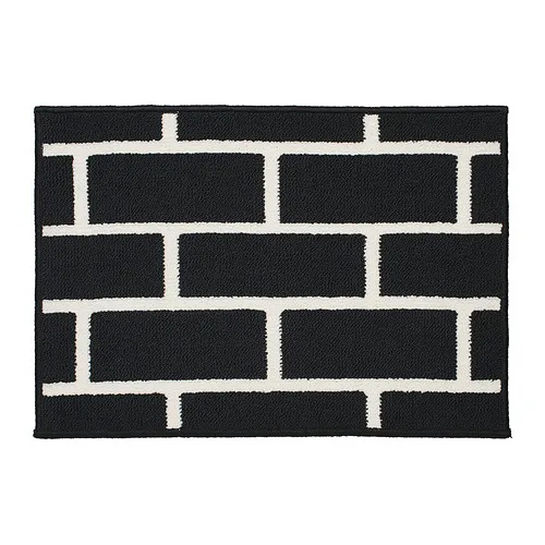 VÄNDPLATS - 門墊, 黑色/磚塊圖案, 40x60 公分 | IKEA 線上購物 - PE961225_S4