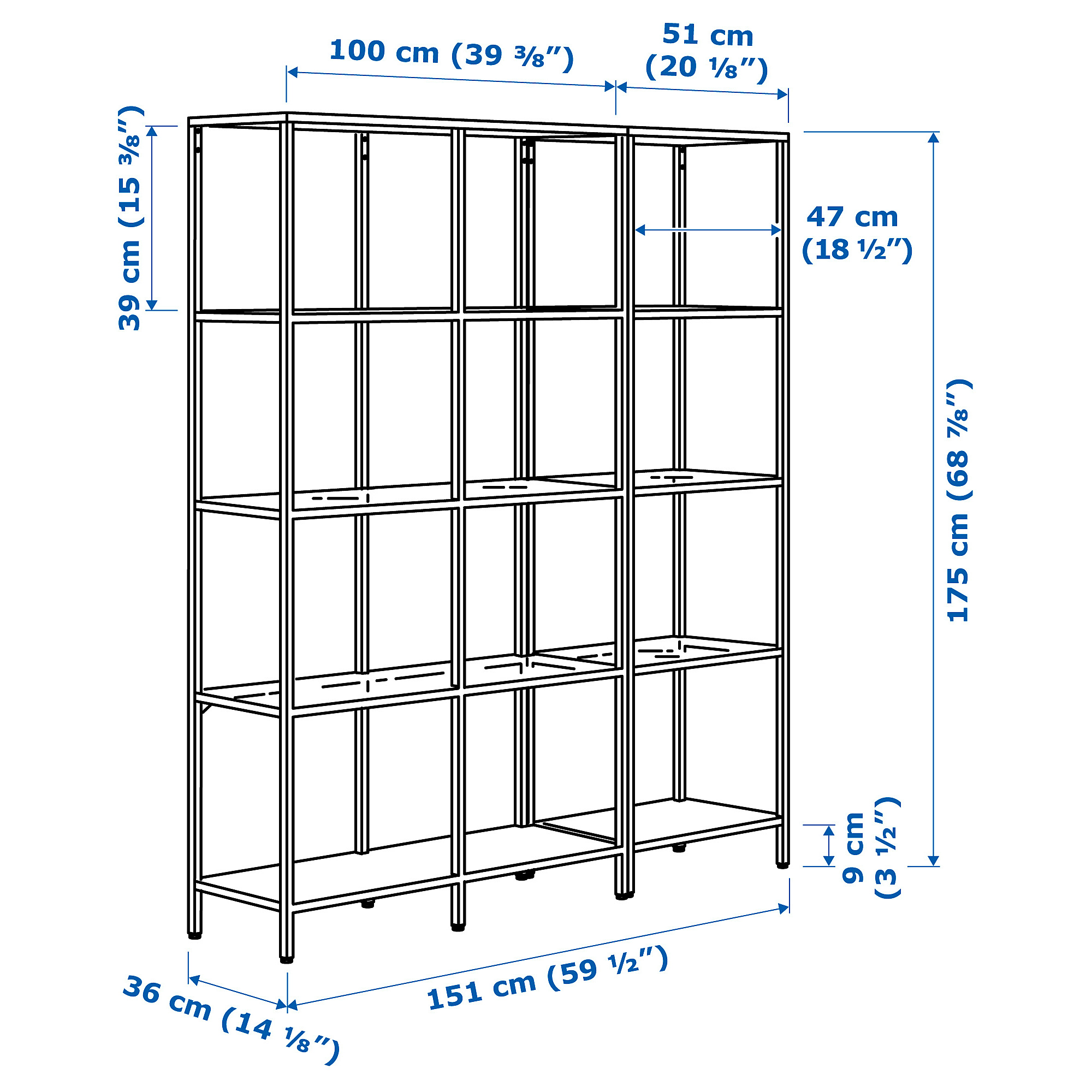 VITTSJÖ storage combination