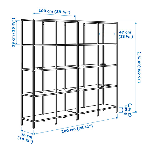 VITTSJÖ storage combination