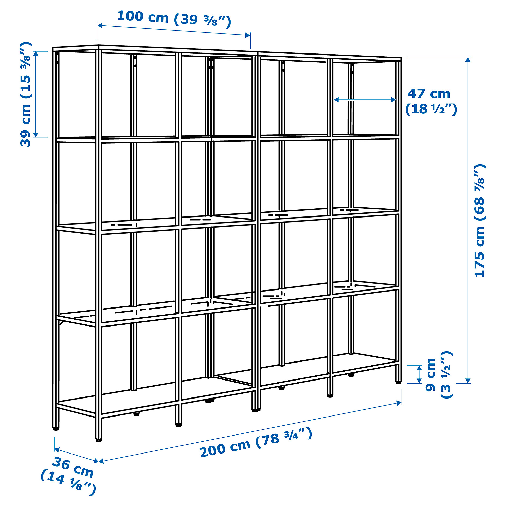 VITTSJÖ storage combination