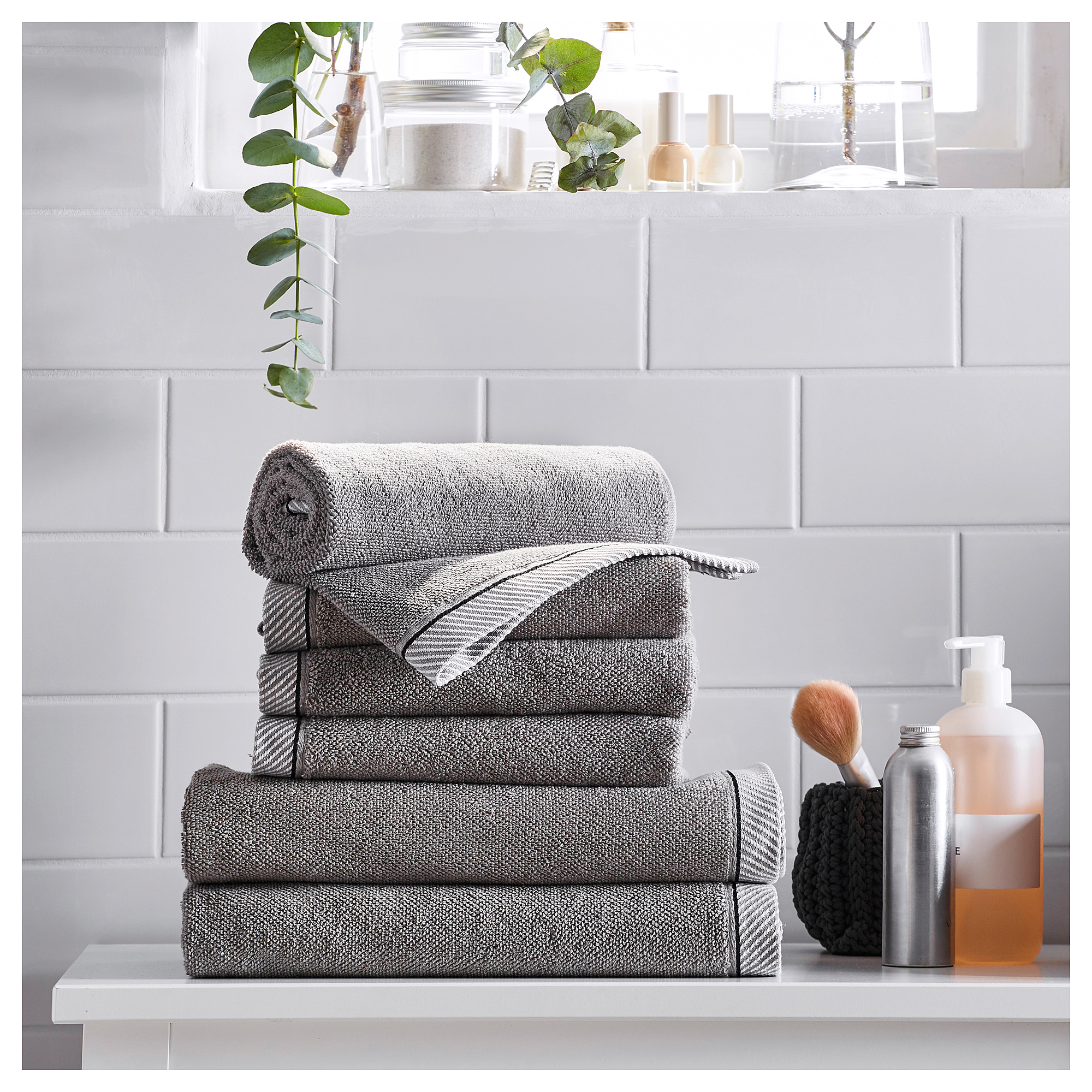 Vikfjard 浴巾 灰色 Ikea 線上購物 Vikfjard 浴巾 灰色 Ikea 線上購物